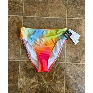Salt + Cove Tie Dye High-Waist Bikini Bottoms Size Medium